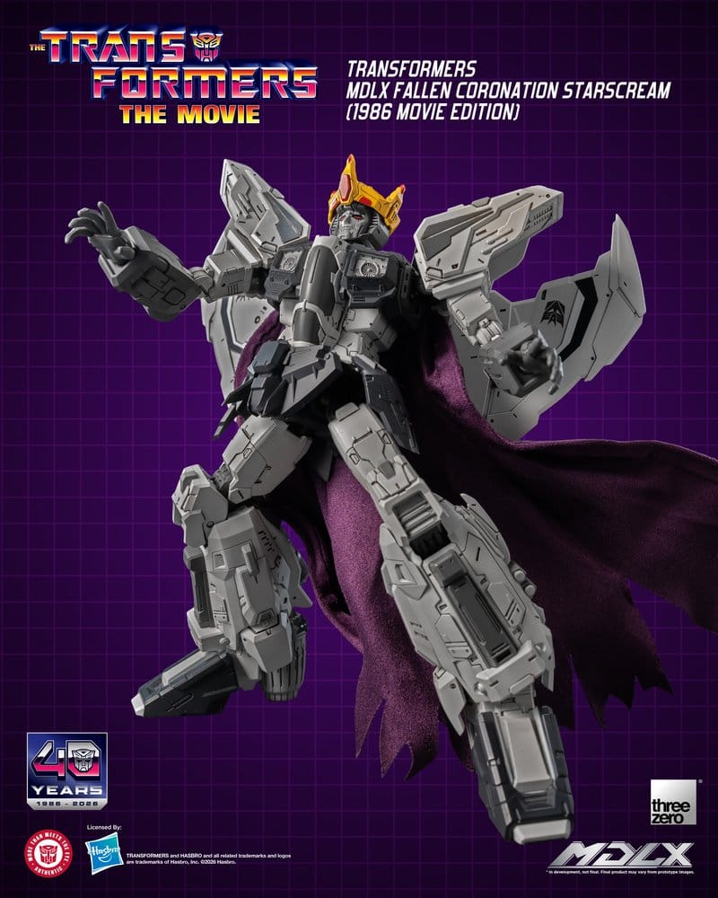 Transformers MDLX Action Figure Fallen Coronation Starscream (1986 Movie Edition) 20 cm