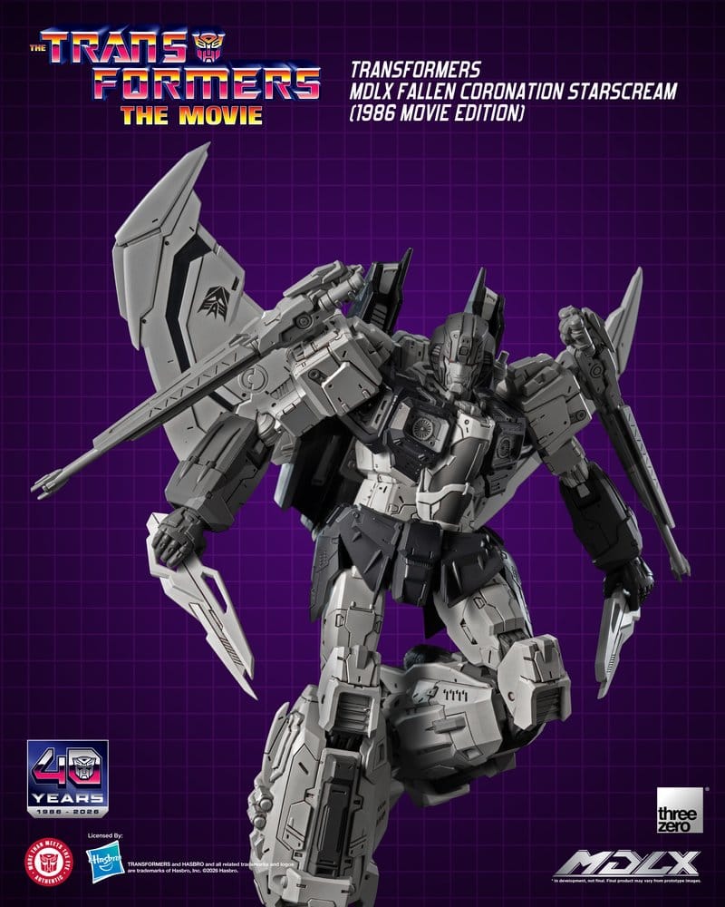 Transformers MDLX Action Figure Fallen Coronation Starscream (1986 Movie Edition) 20 cm