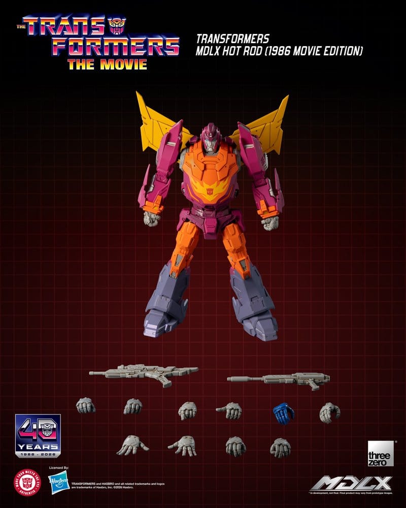 Transformers MDLX Action Figure Hot Rod (1986 Movie Edition) 18 cm