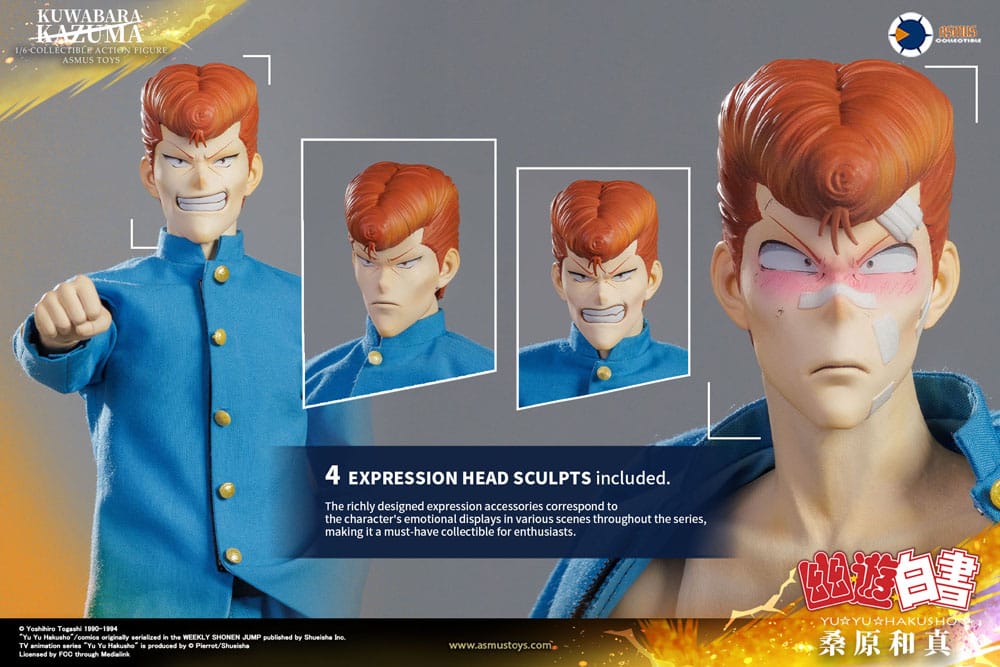 Yu Yu Hakusho Action Figure 1/6 Kazuma Kuwabara (Luxury Version) 30 cm