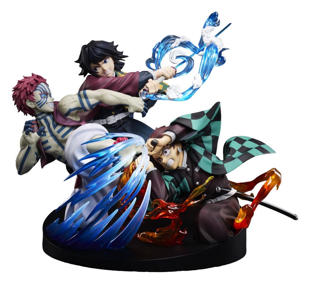 Demon Slayer: Kimetsu no Yaiba PVC Figure Tanjiro Kamado & Giyu Tomioka & Akaza 13 cm
