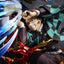 Demon Slayer: Kimetsu no Yaiba PVC Figure Tanjiro Kamado & Giyu Tomioka & Akaza 13 cm