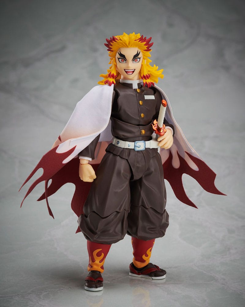 Demon Slayer: Kimetsu no Yaiba BUZZmod Action Figure 1/12 Kyojuro Rengoku 14 cm - Damaged packaging