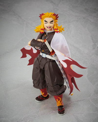 Demon Slayer: Kimetsu no Yaiba BUZZmod Action Figure 1/12 Kyojuro Rengoku 14 cm - Damaged packaging