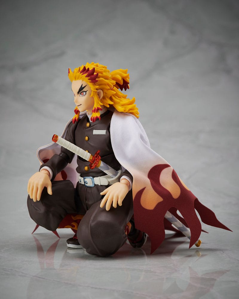Demon Slayer: Kimetsu no Yaiba BUZZmod Action Figure 1/12 Kyojuro Rengoku 14 cm - Damaged packaging