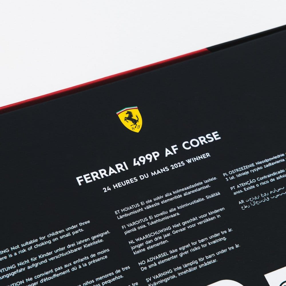 Ferrari AF Corse Puzzle 499P 24 Heures du Mans 2025 Winner (1000 Pieces) 48 x 68 cm