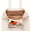Howl's Moving Castle Tote Bag Embroidery Canvas Calcifer in a hurry