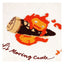 Howl's Moving Castle Tote Bag Embroidery Canvas Calcifer in a hurry