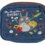 My Neighbor Totoro Denim Pouch Totoro & flower wreath