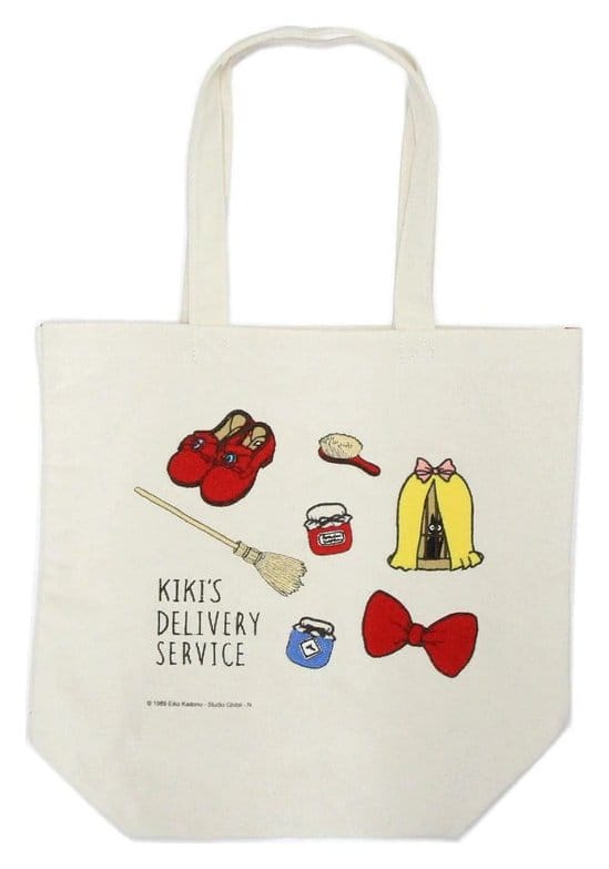 Kiki's Delivery Service Tote Bag Embroidery Canvas Kiki