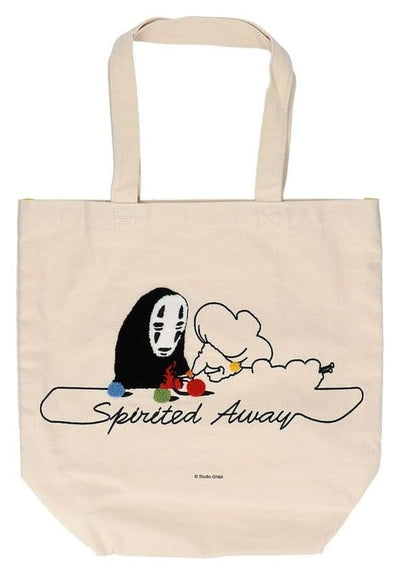 Spirited Away Tote Bag Embroidery Canvas No Face knitting