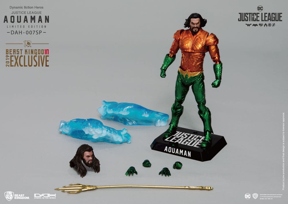 Justice League Dynamic 8ction Heroes Action Figure 1/9 Aquaman Comic Color Ver. 20 cm