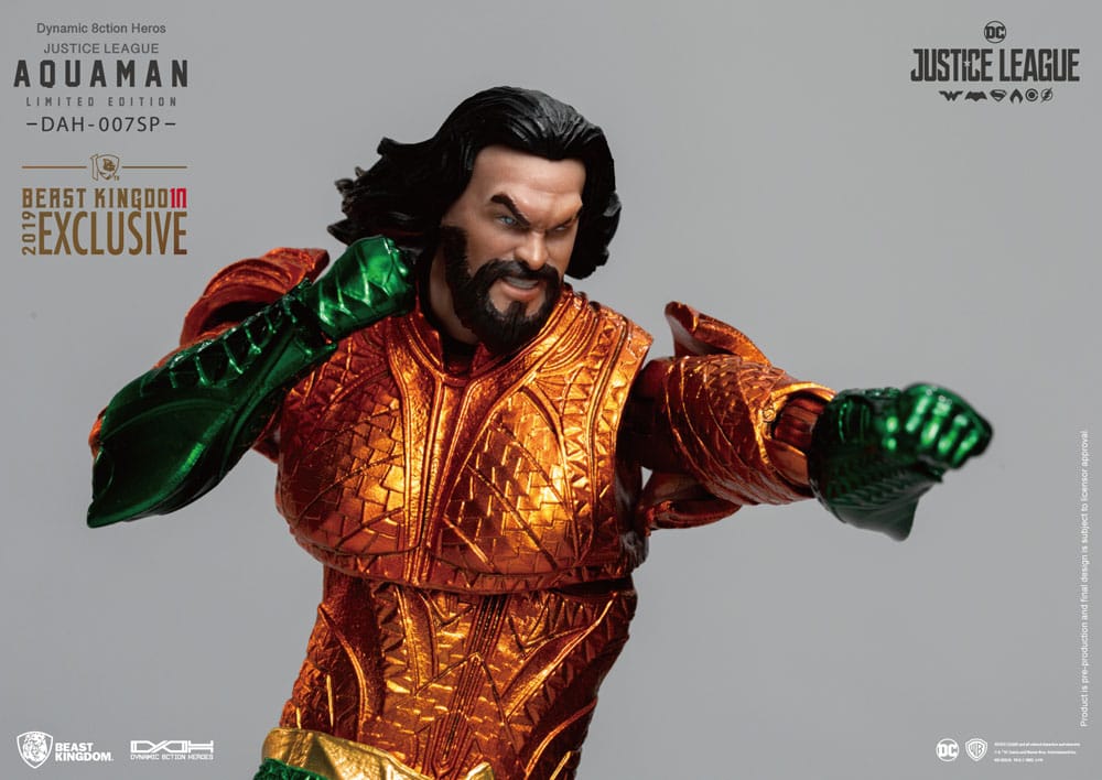 Justice League Dynamic 8ction Heroes Action Figure 1/9 Aquaman Comic Color Ver. 20 cm