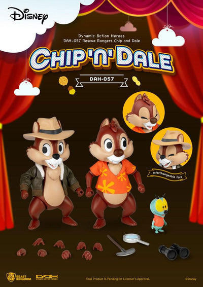 Chip 'n Dale: Rescue Rangers Dynamic 8ction Heroes Action Figures 1/9 Chip & Dale 10 cm