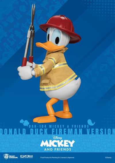 Mickey &amp; Friends Dynamic 8ction Heroes Action Figure 1/9 Donald Duck Fireman Ver. 24 cm