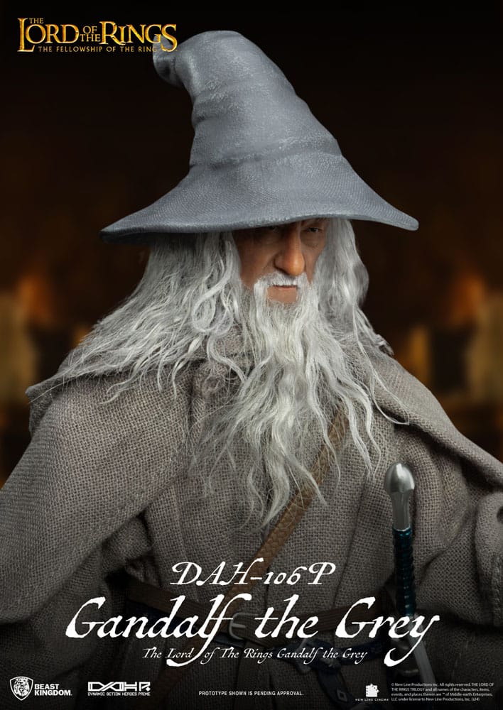 Lord of the Rings Dynamic 8ction Heroes Action Figure 1/9 Gandalf the Grey 21 cm