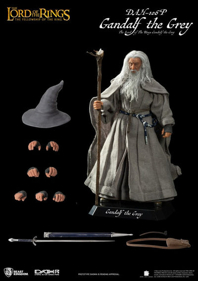 Lord of the Rings Dynamic 8ction Heroes Action Figure 1/9 Gandalf the Grey 21 cm