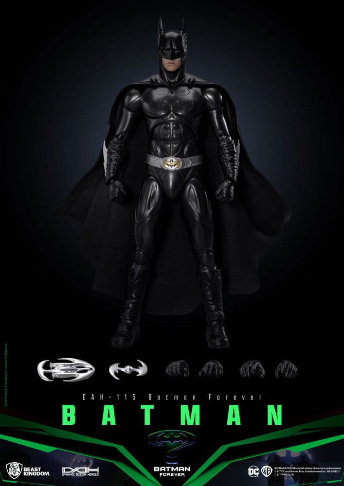 DC Comics Dynamic 8ction Heroes Action Figure 1/9 Batman (Batman Forever) 21 cm