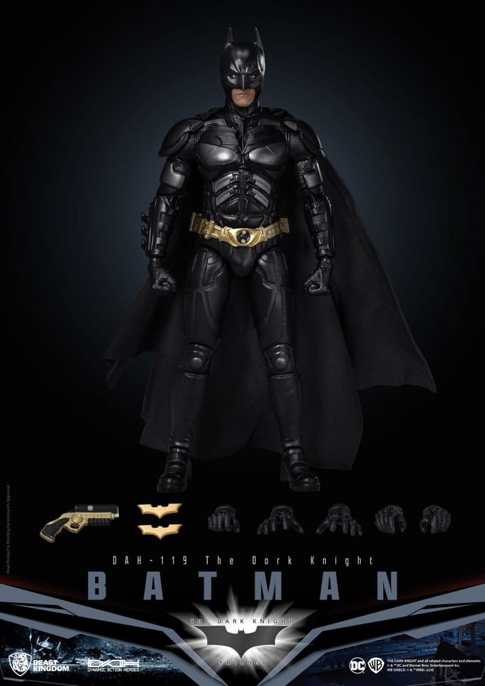 DC Comics Dynamic 8ction Heroes Action Figure 1/9 Batman (The Dark Knight) 21 cm