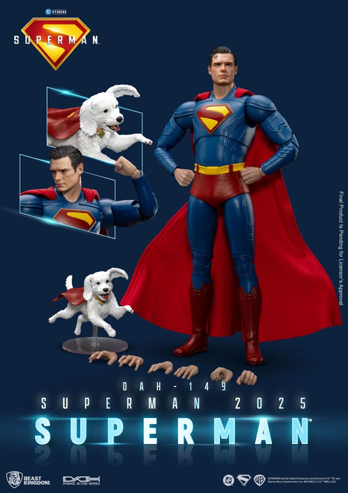 Superman (2025) Action Figure Superman & Krypto 21 cm