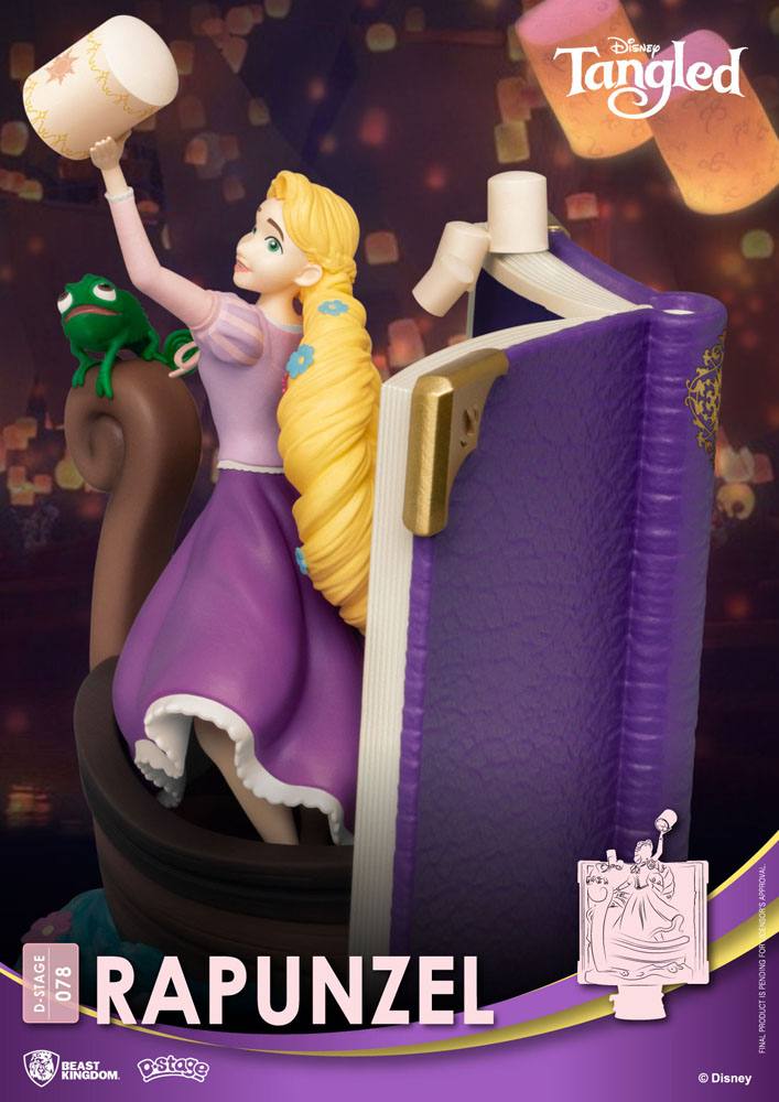 Disney Story Book Series D-Stage PVC Diorama Rapunzel 15 cm