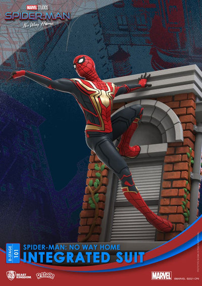 Spider-Man: No Way Home D-Stage PVC Diorama Spider-Man Integrated Suit Closed Box Version 16 cm