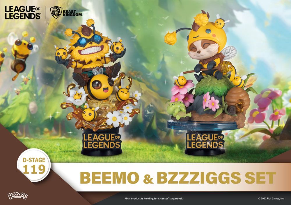 League of Legends D-Stage PVC Diorama Set Beemo & BZZZiggs 15 cm