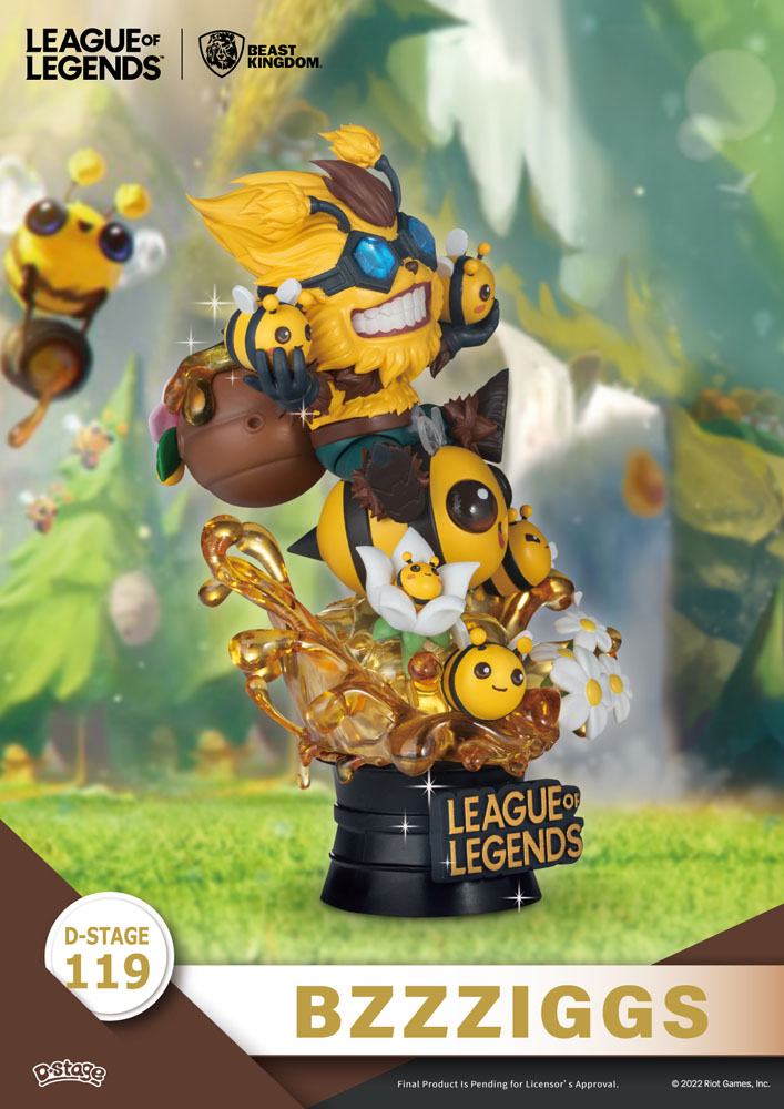 League of Legends D-Stage PVC Diorama Set Beemo & BZZZiggs 15 cm