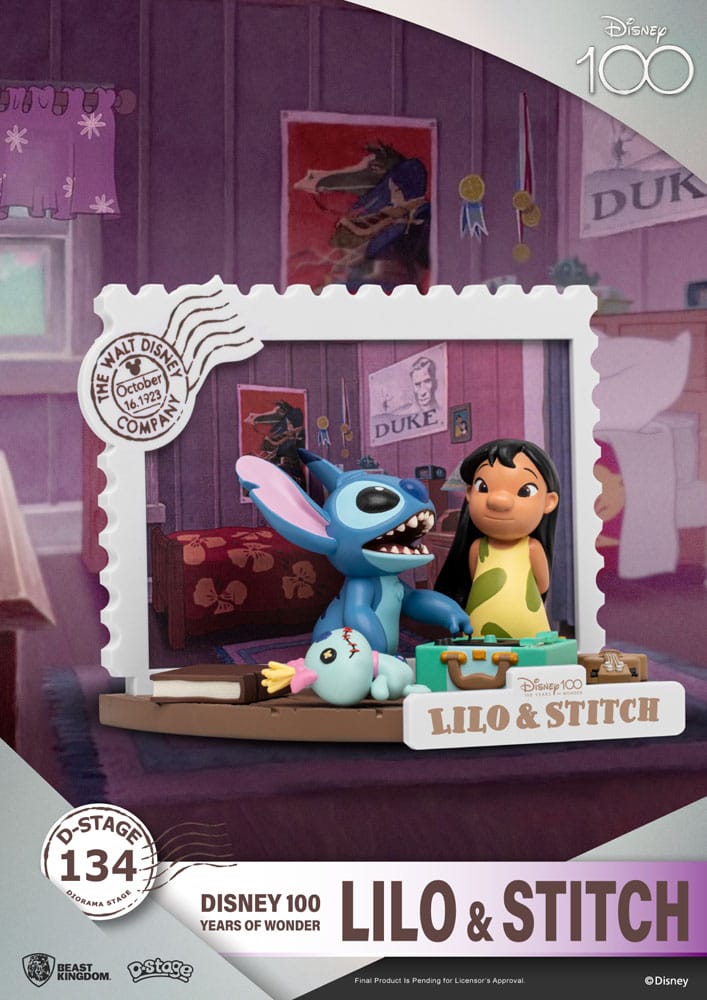 Disney 100 Years of Wonder D-Stage PVC Diorama Lilo & Stitch 10 cm