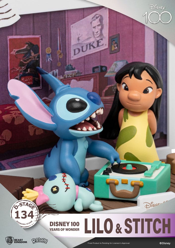 Disney 100 Years of Wonder D-Stage PVC Diorama Lilo & Stitch 10 cm