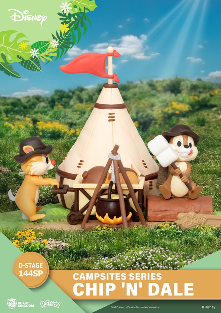 Disney D-Stage Campsite Series PVC Diorama Chip &amp; Dale Special Edition 10 cm