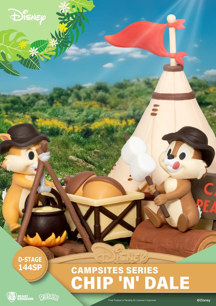 Disney D-Stage Campsite Series PVC Diorama Chip &amp; Dale Special Edition 10 cm