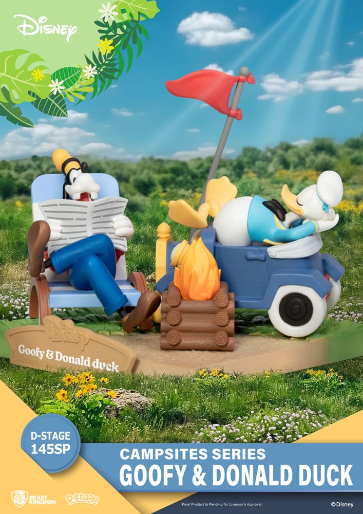 Disney D-Stage Campsite Series PVC Diorama Goofy & Donald Duck Special Edition 10 cm