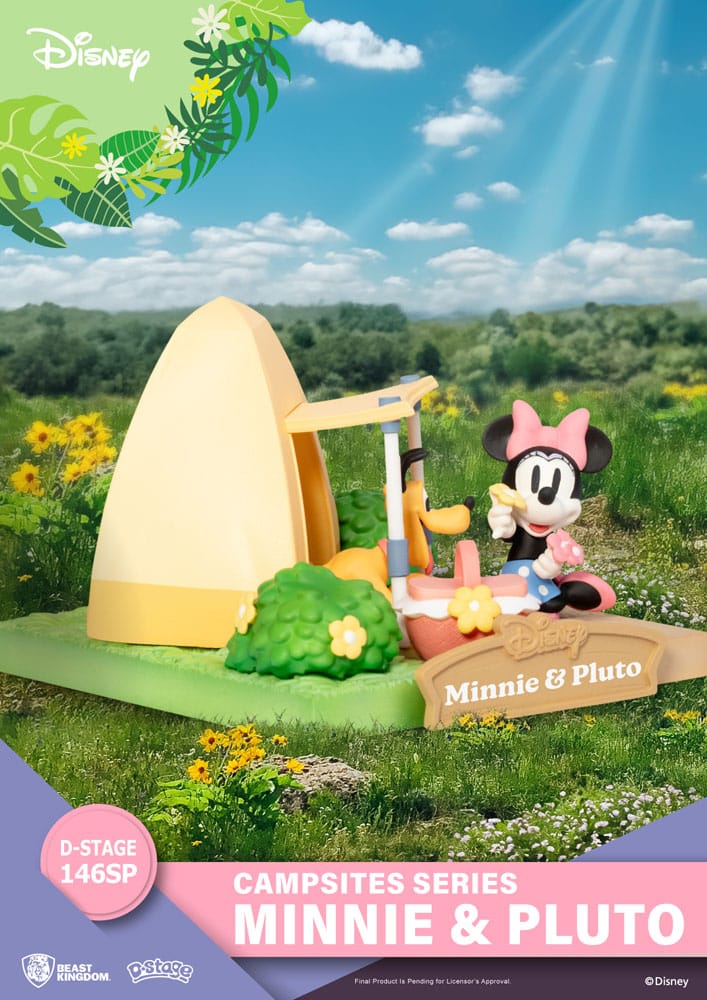 Disney D-Stage Campsite Series PVC Diorama Mini & Pluto Special Edition 10 cm