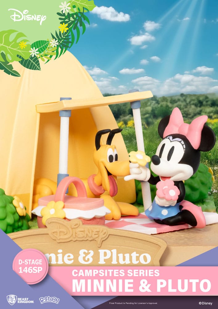 Disney D-Stage Campsite Series PVC Diorama Mini & Pluto Special Edition 10 cm