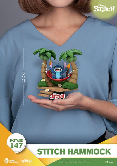 Lilo &amp; Stitch D-Stage PVC Diorama Stitch Hammock 13 cm