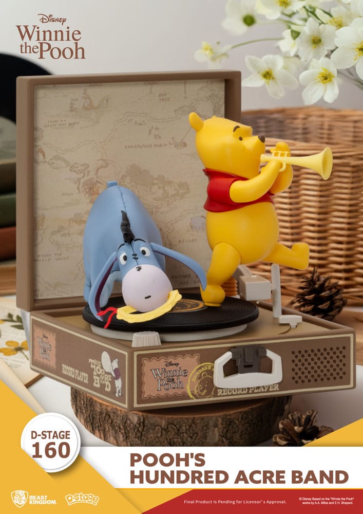 Winnie the Pooh Record Player Series PVC figure Pooh's Hundred Acre Band 12 cm