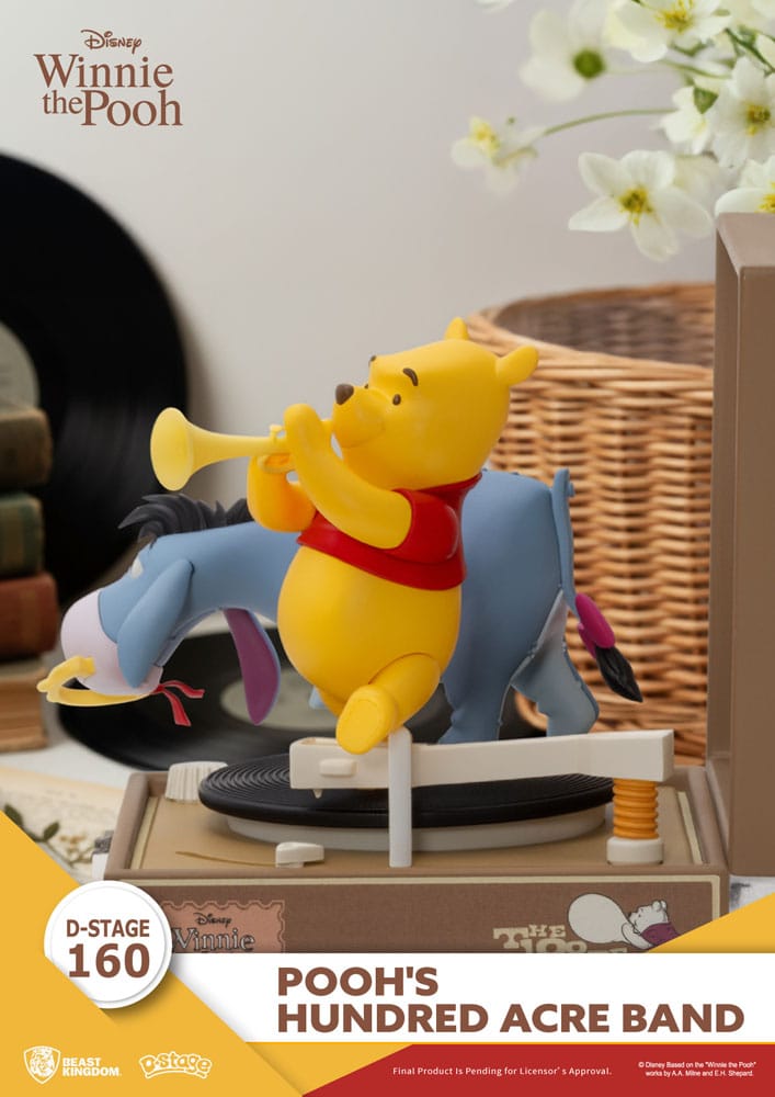 Winnie the Pooh Record Player Series PVC figure Pooh's Hundred Acre Band 12 cm