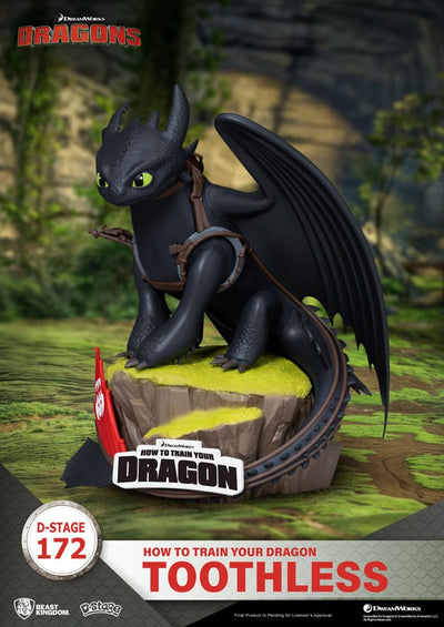 How To Train Your Dragon D-Stage PVC Diorama toothless Statue 14 cm