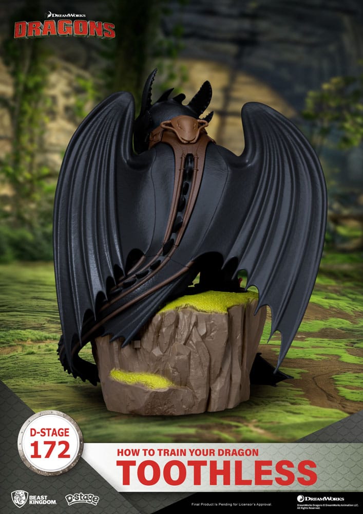 How To Train Your Dragon D-Stage PVC Diorama toothless Statue 14 cm