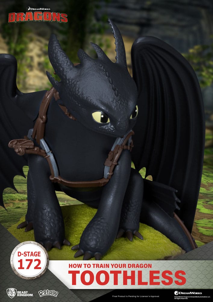 How To Train Your Dragon D-Stage PVC Diorama toothless Statue 14 cm