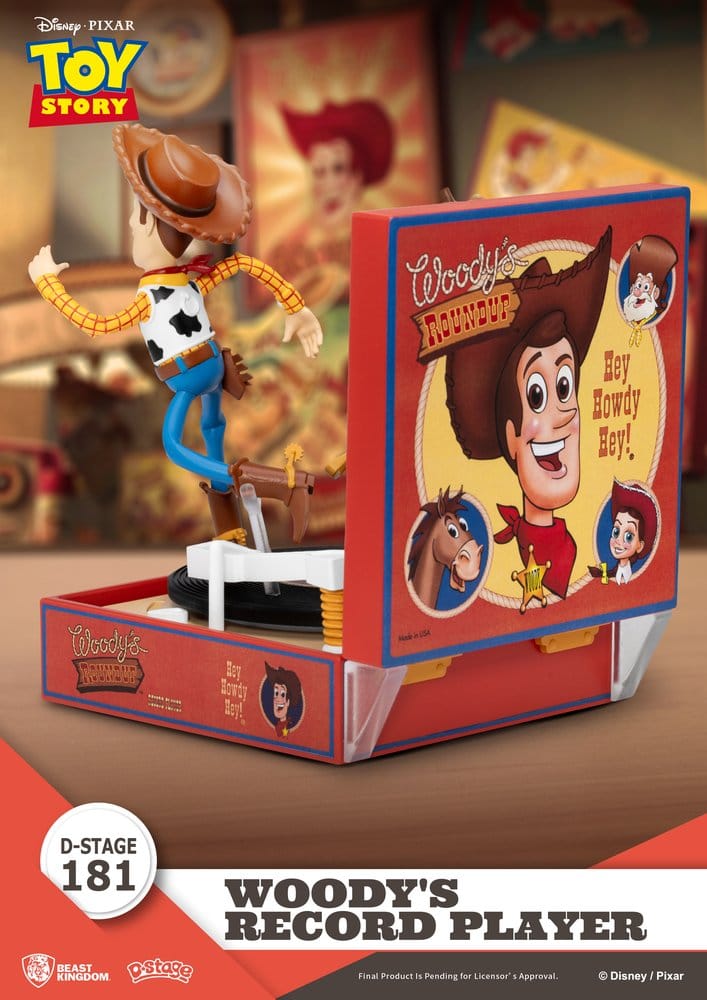 Toy Story Record Player Series PVC figure Woody's Record Player 13 cm
