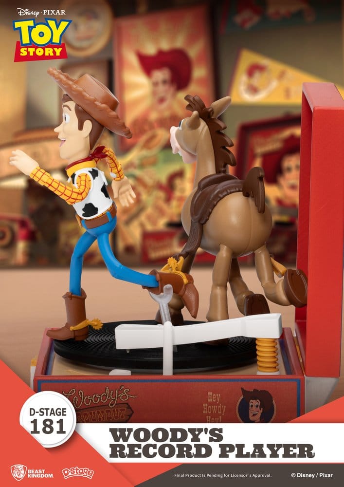 Toy Story Record Player Series PVC figure Woody's Record Player 13 cm