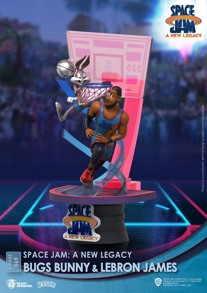 Space Jam: A New Legacy D-Stage PVC Diorama Bugs Bunny & Lebron James Standard Version 15 cm