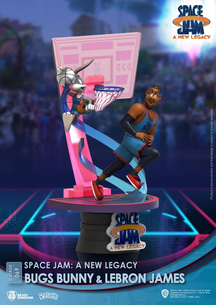 Space Jam: A New Legacy D-Stage PVC Diorama Bugs Bunny & Lebron James Standard Version 15 cm