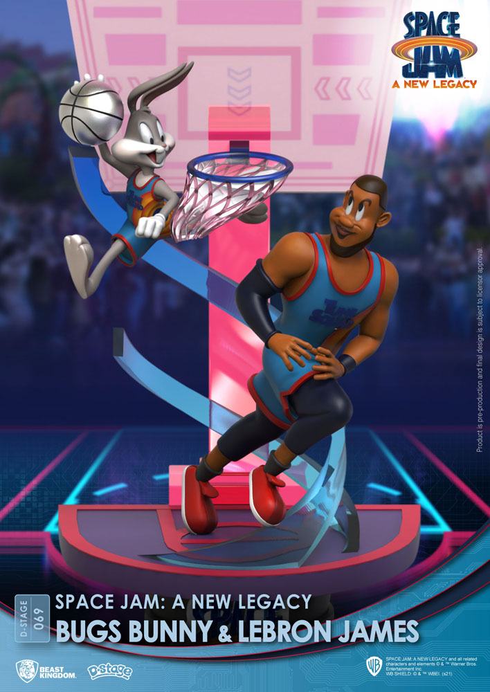 Space Jam: A New Legacy D-Stage PVC Diorama Bugs Bunny & Lebron James Standard Version 15 cm