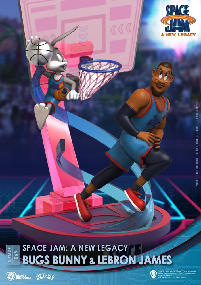 Space Jam: A New Legacy D-Stage PVC Diorama Bugs Bunny & Lebron James New Version 15 cm