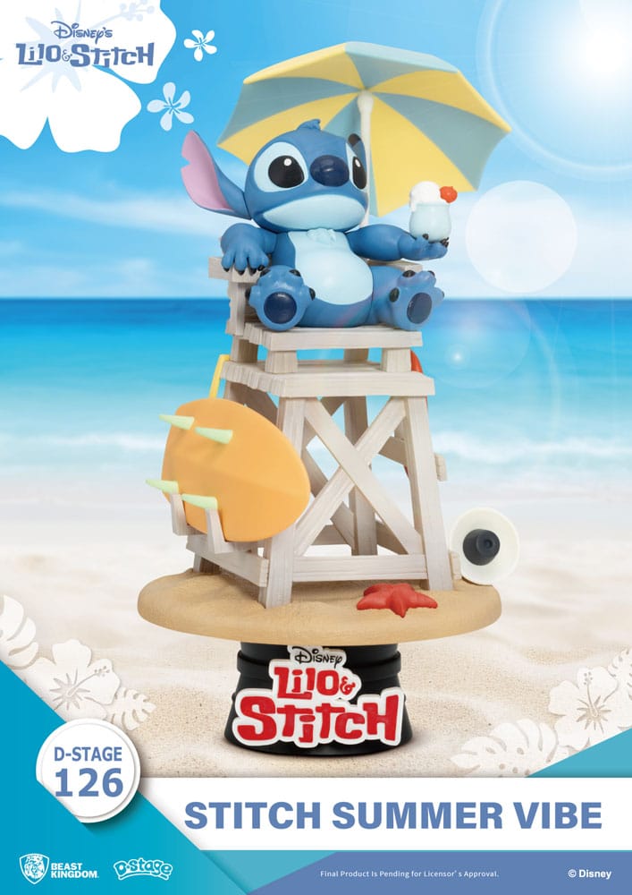 Disney D-Stage PVC Diorama Stitch Summer Vibe 16 cm