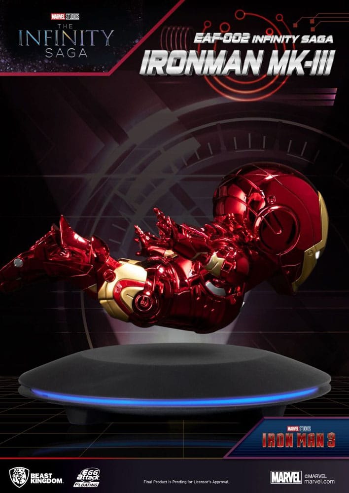 Iron Man 3 Egg Attack Floating Model Iron Man Mark III 16 cm