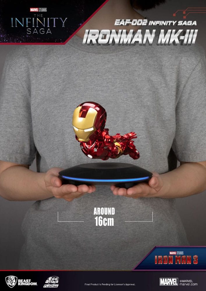 Iron Man 3 Egg Attack Floating Model Iron Man Mark III 16 cm